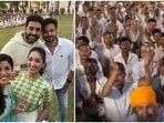 Abhishek Bachchan with Nimrat Kaur, Yami Gautam and others in Agra Central Jail.