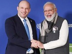 PM Narendra Modi with Israeli PM Naftali Bennet. PM Narendra Modi with Israeli PM Naftali Bennet.