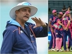 Ravi Shastri; RR players in action Ravi Shastri; RR players in action