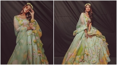 Tollywood actor Pooja Hegde, who has won several south awards, made her mark in Bollywood with films like Mohanjo Daro and Housefull 4. She attracted a lot of fans not just with her acting skills but also with her impeccable style sense. She recently turned showstopper for designer Keerthi Kadire at FDCI X Lakme Fashion Week 2022 wearing a gorgeous pastel lehenga set. (Instagram/@hegdepooja) Tollywood actor Pooja Hegde, who has won several south awards, made her mark in Bollywood with films like Mohanjo Daro and Housefull 4. She attracted a lot of fans not just with her acting skills but also with her impeccable style sense. She recently turned showstopper for designer Keerthi Kadire at FDCI X Lakme Fashion Week 2022 wearing a gorgeous pastel lehenga set. (Instagram/@hegdepooja)