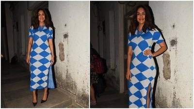 Mrunal Thakur shared a funky edited video on her Instagram handle flaunting her outfit and captioned her post, "I heard some rumours, have you ?." (HT Photo/Varinder Chawla) Mrunal Thakur shared a funky edited video on her Instagram handle flaunting her outfit and captioned her post, "I heard some rumours, have you ?." (HT Photo/Varinder Chawla)