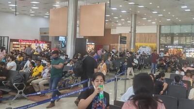According to airport authorities, flight operations were affected for around two hours due to the repair work of the runway. People took social media to vent their anger. (HT PHOTO) According to airport authorities, flight operations were affected for around two hours due to the repair work of the runway. People took social media to vent their anger. (HT PHOTO)