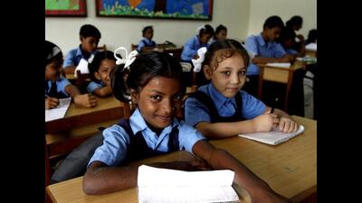Education officials said the government will now implement the Right of Children to Free and Compulsory Education Act. (HT File) Education officials said the government will now implement the Right of Children to Free and Compulsory Education Act. (HT File)