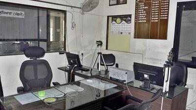 Registrar office wears a deserted look due to strike by the revenue department employees in Ludhiana on March 30, 2022. (Gurpreet Singh/HT)