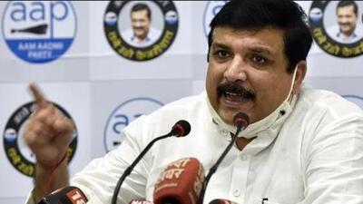 Aam Aadmi Party MP Sanjay Singh gave the zero hour notice in the Rajya Sabha in New Delhi on Saturday. (HT file photo)