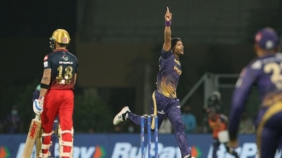 Kolkata Knight Riders Umesh Yadav celebrate the dismissal of Royal Challengers Bangalore Virat Kohli (IPL Twitter) Kolkata Knight Riders Umesh Yadav celebrate the dismissal of Royal Challengers Bangalore Virat Kohli (IPL Twitter)