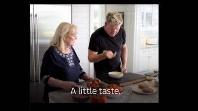 A screengrab of the video posted by Gordon Ramsay wishing his mother a happy mother's day. (gordongram/Instagram ) A screengrab of the video posted by Gordon Ramsay wishing his mother a happy mother's day. (gordongram/Instagram )