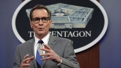 Pentagon Press Secretary John Kirby said the de-escalation as claimed by Russia from Kyiv may not be what it seems.&nbsp; (AFP)