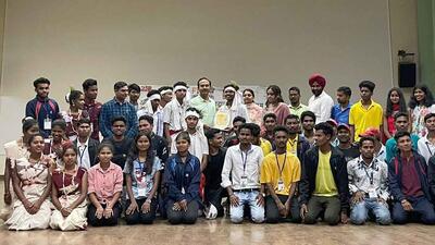 Nehru Yuva Kendra in collaboration with the ministry of home affairs organised 13th Tribal Youth Exchange Programme (TYEP) at PAU in Ludhiana on March 30, 2022. (HT PHOTO)