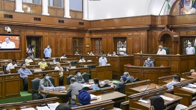 Under the automation project, the assembly has been equipped with Wi-Fi connectivity that will enable the legislators to attend the proceedings uninterrupted. (PTI) Under the automation project, the assembly has been equipped with Wi-Fi connectivity that will enable the legislators to attend the proceedings uninterrupted. (PTI)