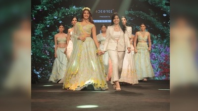 Designer Keerthi Kadire also flooded the official handle of her Instagram page with Pooja Hegde ramp walking pictures at Lakme Fashion Week. (Instagram/@keerthikadireofficial) Designer Keerthi Kadire also flooded the official handle of her Instagram page with Pooja Hegde ramp walking pictures at Lakme Fashion Week. (Instagram/@keerthikadireofficial)