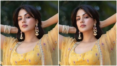 A snippet of Rhea Chakraborty's intense workout at the gym (Instagram/@rhea_chakraborty) A snippet of Rhea Chakraborty's intense workout at the gym (Instagram/@rhea_chakraborty)