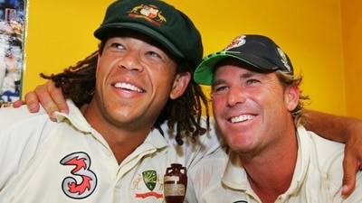 Andrew Symonds with Shane Warne. (Instagram/Andrew Symonds) Andrew Symonds with Shane Warne. (Instagram/Andrew Symonds)