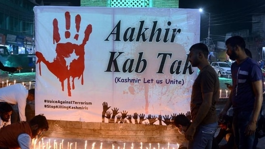 The filing of the criminal application against Karate comes amid growing demand for reopening cases related to the killing of Kashmiri Pandits in the 1990s.(PTI photo)