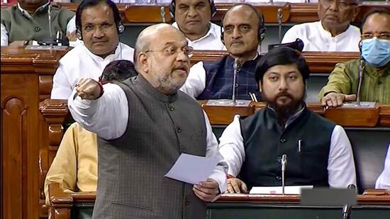 Union home minister Amit Shah said the Bill was necessary since the elected Aam Aadmi Party-led Delhi government showed a “stepmotherly” attitude towards the body. (PTI) Union home minister Amit Shah said the Bill was necessary since the elected Aam Aadmi Party-led Delhi government showed a “stepmotherly” attitude towards the body. (PTI)
