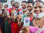 People belonging to transgender community during a special registration camp for voter ID cards.(PTI) People belonging to transgender community during a special registration camp for voter ID cards.(PTI)