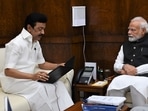 The Prime Minister's office tweeted photos of Stalin meeting PM Modi. The Prime Minister's office tweeted photos of Stalin meeting PM Modi. 