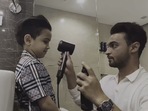 Aayush Sharma's son Ahil before and after the makeover. Aayush Sharma's son Ahil before and after the makeover.