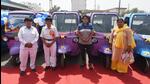 Autos driven by men will be blue in colour, while those driven by women will be lilac. The colour coding of autos has been done to prevent any misuse of the scheme intended to encourage women drivers. (Sanchit Khanna/HT Photo) Autos driven by men will be blue in colour, while those driven by women will be lilac. The colour coding of autos has been done to prevent any misuse of the scheme intended to encourage women drivers. (Sanchit Khanna/HT Photo)