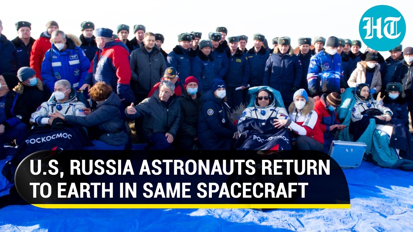 US astronaut, two Russian cosmonauts share ride to earth amid Ukraine ...