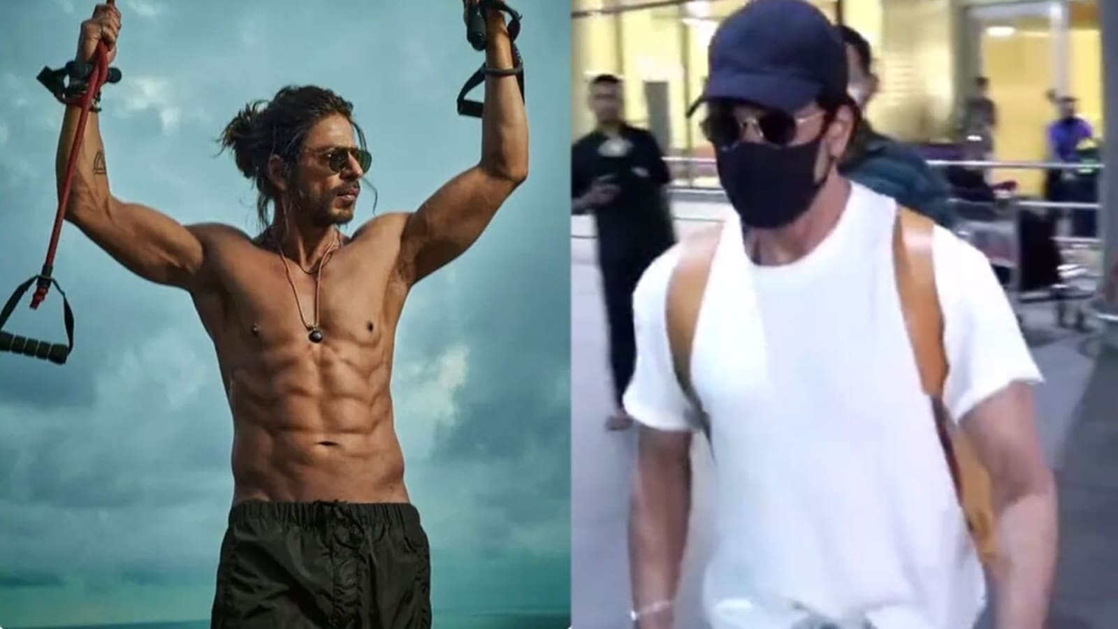 Shah Rukh Khan fue visto en el aeropuerto de Mumbai después de regresar de España después del tiroteo de Pathan.  Bollywood