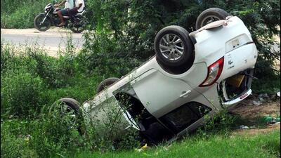 The vehicle was overloaded beyond its authorized capacity of seven, said the police. (Representational image) The vehicle was overloaded beyond its authorized capacity of seven, said the police. (Representational image)