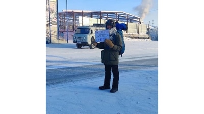 In January 2020, Yadav visited Oymyakon, a remote Russian settlement that is one of the coldest inhabited places in the world. Temperatures here can drop as low as -71 degrees Celsius. “I remember being dropped off by a trucker at 2am. I had no idea where I would stay for the night. I was cold and confused, my limbs had gone numb and my eyelashes were frozen. I started calling out for help till one kind stranger let me in for the night,” Yadav says. 