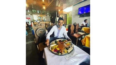The one thing that has posed a challenge, he says, is unusual foods. He has eaten horse meat in Russia, tasted a snack made of bird bones in Tanzania, but politely refused par-boiled buffalo meat in South Sudan. “It was boiled with the skin and hair and I could not bring myself to try it,” he says. His favourite meal so far was the vegetarian Ethiopian fare (a platter is picture above). It typically involves injera, a sourdough flatbread, and a range of vegetables such as cabbage, carrots, potatoes and lentils. 