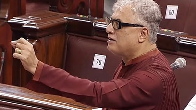 Trinamool Congress (TMC) Rajya Sabha MP Derek O'Brien speaks in the Upper House. (File photo)&nbsp; (ANI)