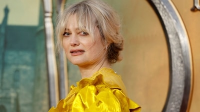US actress Alison Sudol poses on the red carpet. (AFP) US actress Alison Sudol poses on the red carpet. (AFP)