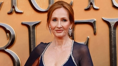 British writer J.K Rowling poses on the red carpet. (AFP) British writer J.K Rowling poses on the red carpet. (AFP)