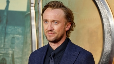 British actor Tom Felton poses on the red carpet. He played Draco Malfoy in the original movies. (AFP) British actor Tom Felton poses on the red carpet. He played Draco Malfoy in the original movies. (AFP)