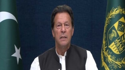 Pakistan PM Imran Khan addressing his nation on Thursday (ANI) Pakistan PM Imran Khan addressing his nation on Thursday (ANI)