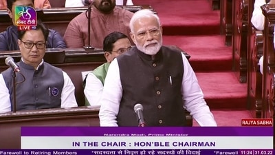 PM Modi spoke in parliament as Rajya Sabha bids adieu to 72 members. PM Modi spoke in parliament as Rajya Sabha bids adieu to 72 members. 