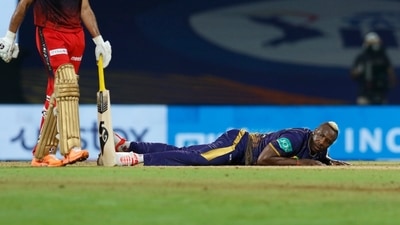Andre Russell of Kolkata Knight Riders (PTI) Andre Russell of Kolkata Knight Riders (PTI)