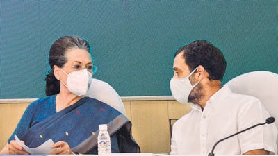 The legislators are expected to voice their disgruntlement at party ministers and office-bearers in the state at the meeting with Congress president Sonia Gandhi. File Photo