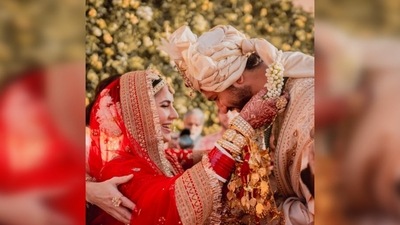 Vicky Kaushal and Katrina Kaif tied the knot on December 9 at the Six Senses Fort Barwara in Rajasthan. (Instagram/@katrinakaif)