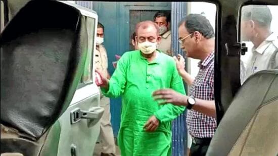 Anarul Hossain, the Trinamool Congress (TMC) community block unit president was arrested by a special investigation team (SIT) of the Bengal police on March 25, hours after the Calcutta high court ordered a CBI probe into the massacre. (PTI PHOTO.)