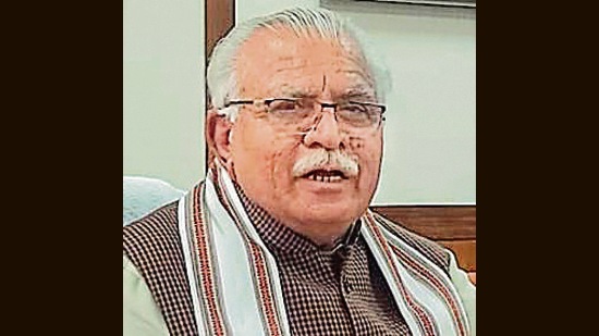 Haryana chief minister Manohar Lal Khattar (ANI)
