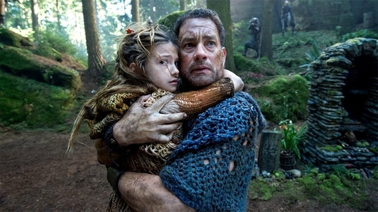 The 2012 film, Cloud Atlas imagines not just the future to come, but the one after it too. One thread of the interconnected anthology is set in a high-tech, super-automated Asian city in the near future. Fabricated synths exist to do our bidding, until one of them breaks free and liberates the rest. But it’s the post-apocalyptic future after that shows us where we’re headed. Humans are back to living like nomads, struggling to survive.&nbsp;(Courtesy Warner Bros)