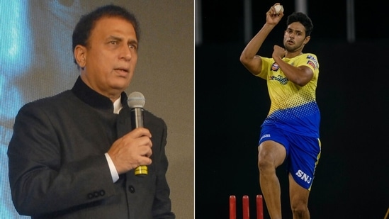Sunil Gavaskar shared his opinions on Shivam Dube's 19th over for CSK. (Getty/Twitter)