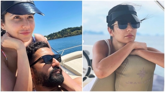 Katrina Kaif with Vicky Kaushal during their vacation.