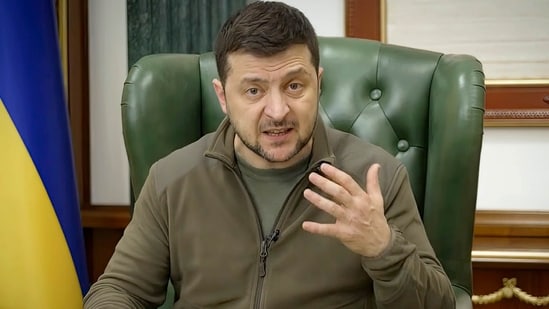 Ukrainian President Volodymyr Zelenskyy.(AP)