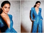 Kiara Advani never fails to exude oomph in gorgeous jaw-dropping outfits at promotional events and award shows. The actor recently made a stylish appearance at the Grazia Millenial Awards 2022. The Kabir Singh actor donned a blue shimmery jumpsuit with pockets and a belt.(Instagram/@kiaraaliaadvani)