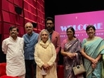Jaya Bachchan held a special screening of her son Abhishek Bachchan's film Dasvi. Jaya Bachchan held a special screening of her son Abhishek Bachchan's film Dasvi.