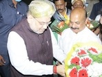 Home Minister Amit Shah was received by Chief Minister Bommai and BJP MP Tjejasvi Surya at the HAL airport in Bengaluru. Home Minister Amit Shah was received by Chief Minister Bommai and BJP MP Tjejasvi Surya at the HAL airport in Bengaluru.