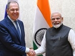 PM Narendra Modi with Russian FM Sergey Lavrov in New Delhi on Friday. (Twitter @mfa_russia) PM Narendra Modi with Russian FM Sergey Lavrov in New Delhi on Friday. (Twitter @mfa_russia)
