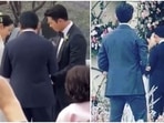 Hyun Bin and Son Ye-jin at their wedding.