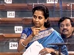 File photo of NCP MP Supriya Sule in the Lok Sabha.(PTI) File photo of NCP MP Supriya Sule in the Lok Sabha.(PTI)