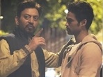 Irrfan with son Babil. Irrfan with son Babil.